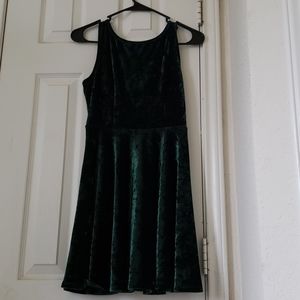 Velvet Green Dress